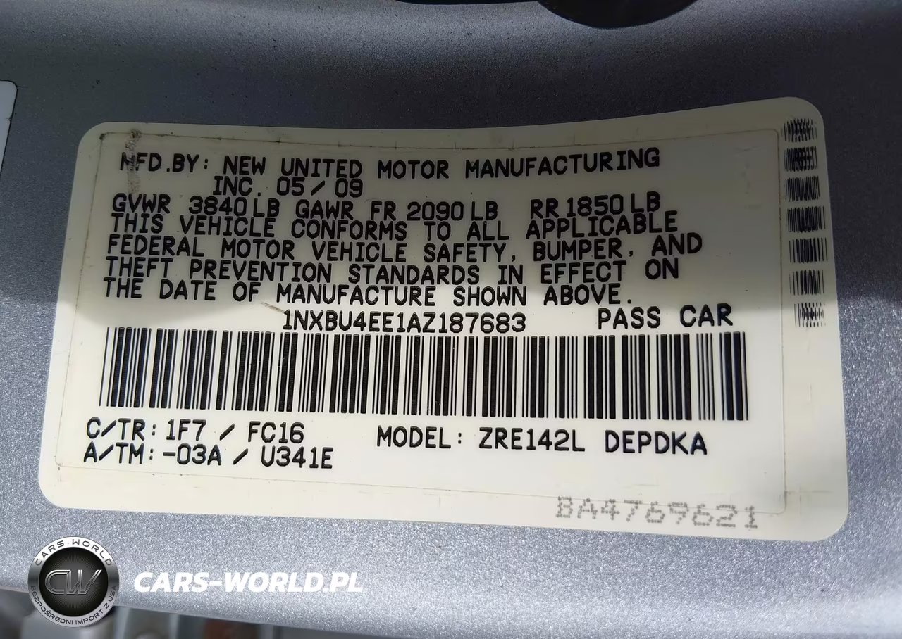 2010 Toyota Corolla Le VIN:1NXBU4EE1AZ187683 - 9