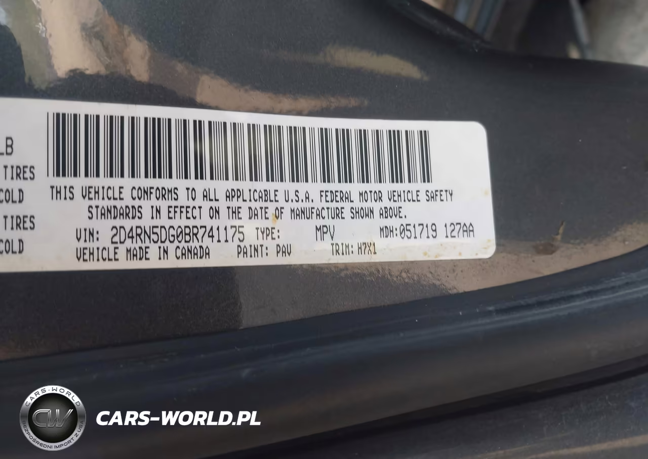 2011 Dodge Grand Caravan Crew VIN:2D4RN5DG0BR741175 - 9