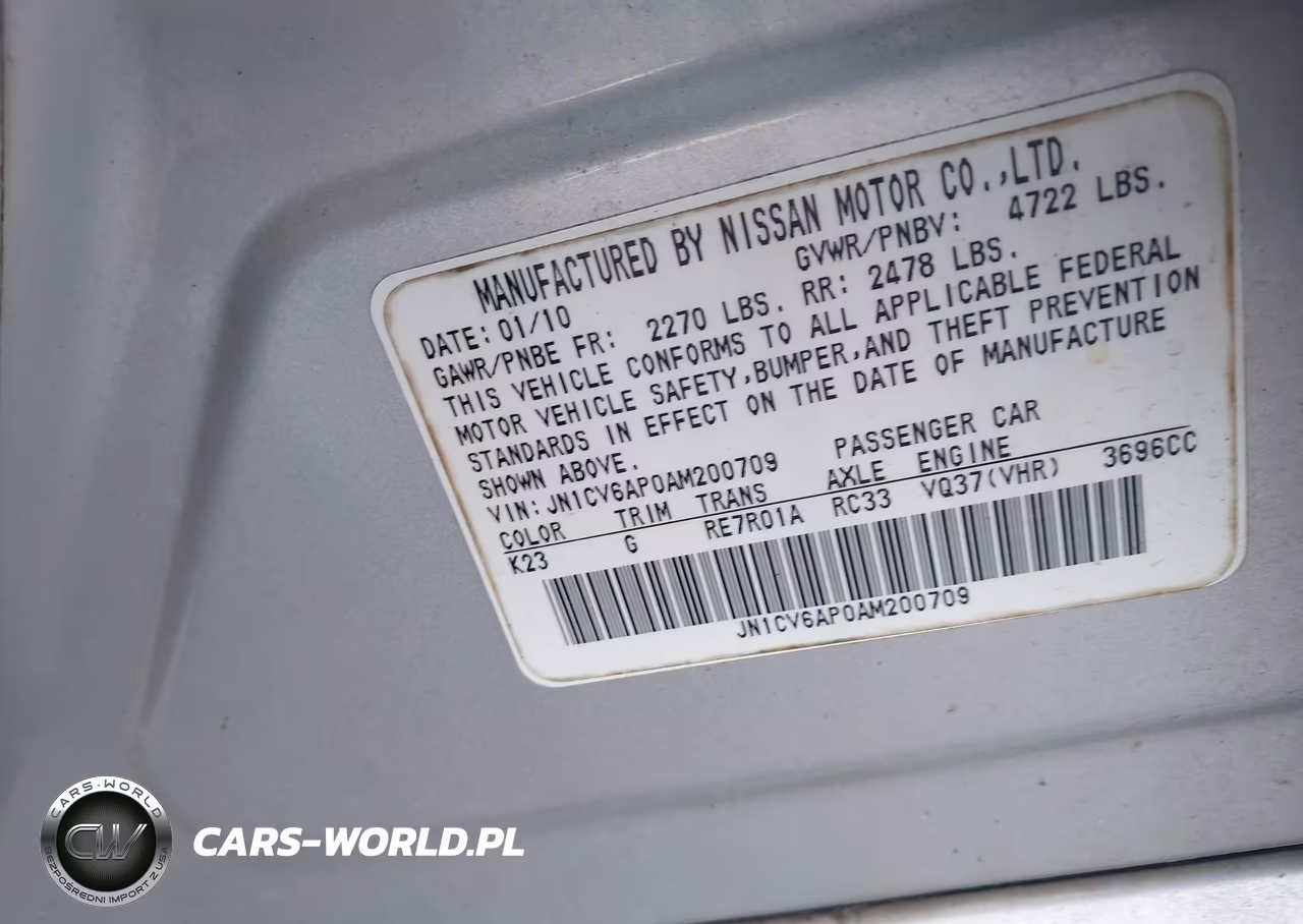 2010 Infiniti G37 Journey VIN:JN1CV6AP0AM200709 - 9