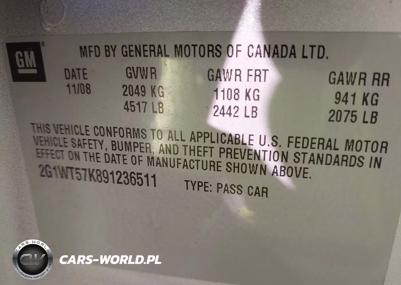 2009 Chevrolet Impala Lt VIN:2G1WT57K891236511 - 9