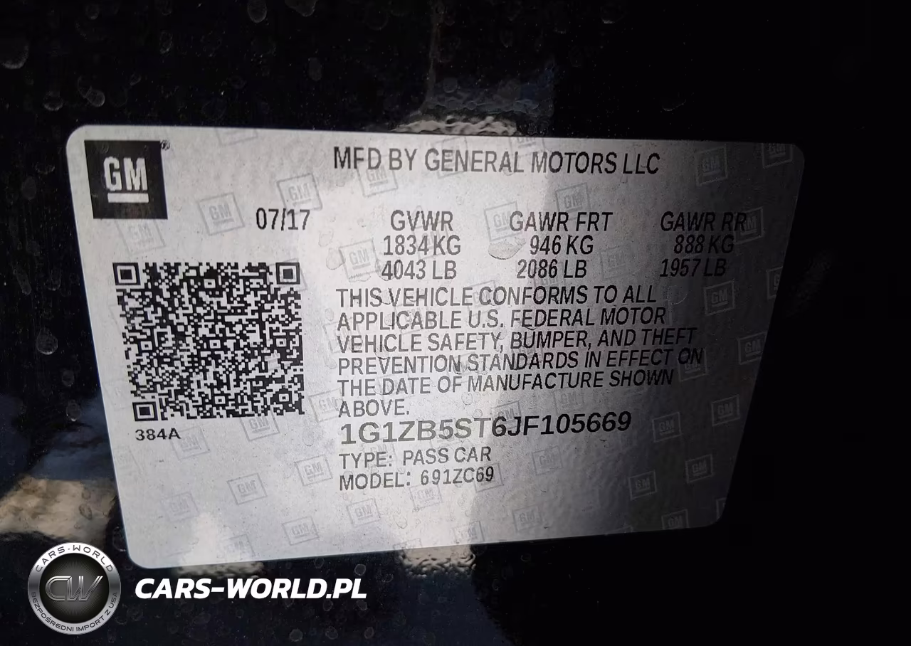 2018 Chevrolet Malibu 1Ls VIN:1G1ZB5ST6JF105669 - 9