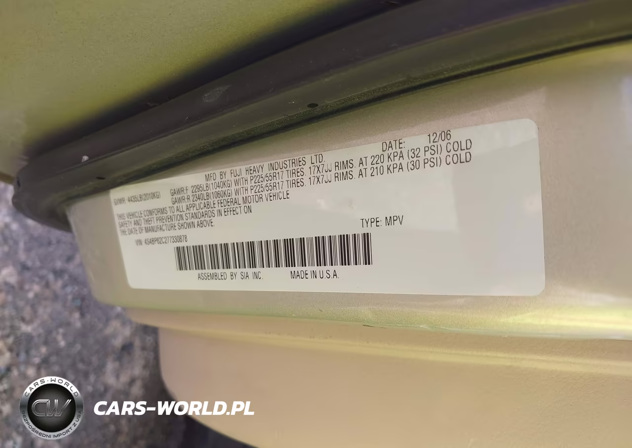 2007 Subaru Outback 2.5I Limited VIN:4S4BP62C277330878 - 9