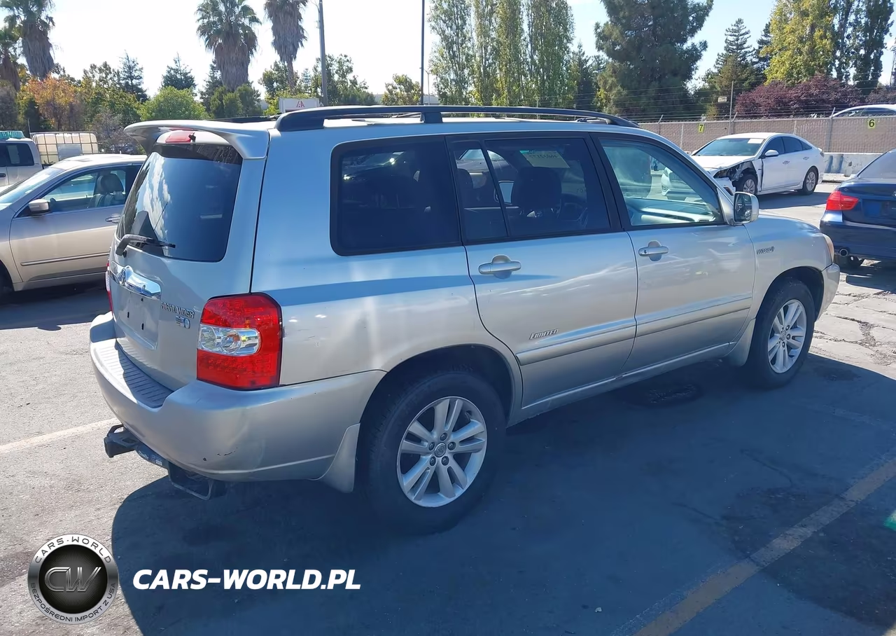 2007 Toyota Highlander Hybrid Limited V6 VIN:JTEGW21A170016519 - 4