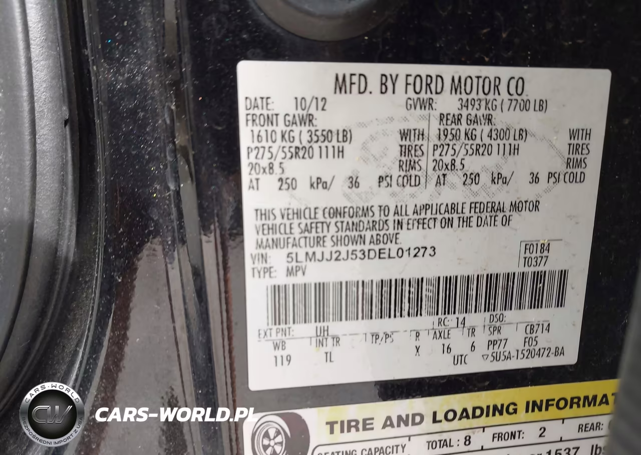 2013 Lincoln Navigator VIN:5LMJJ2J53DEL01273 - 9