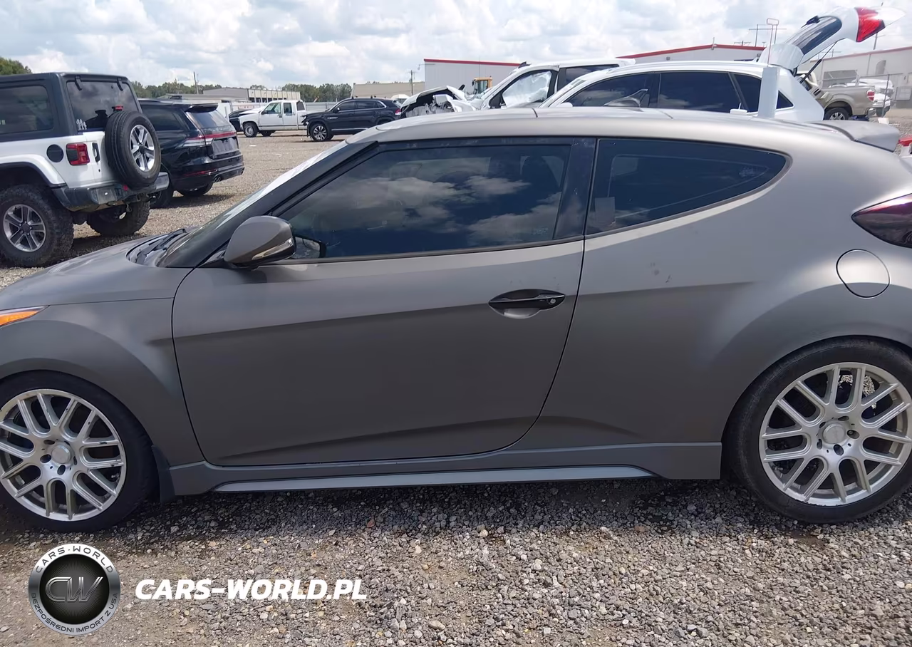 2014 Hyundai Veloster Turbo W-Blue VIN:KMHTC6AE2EU185939 - 14