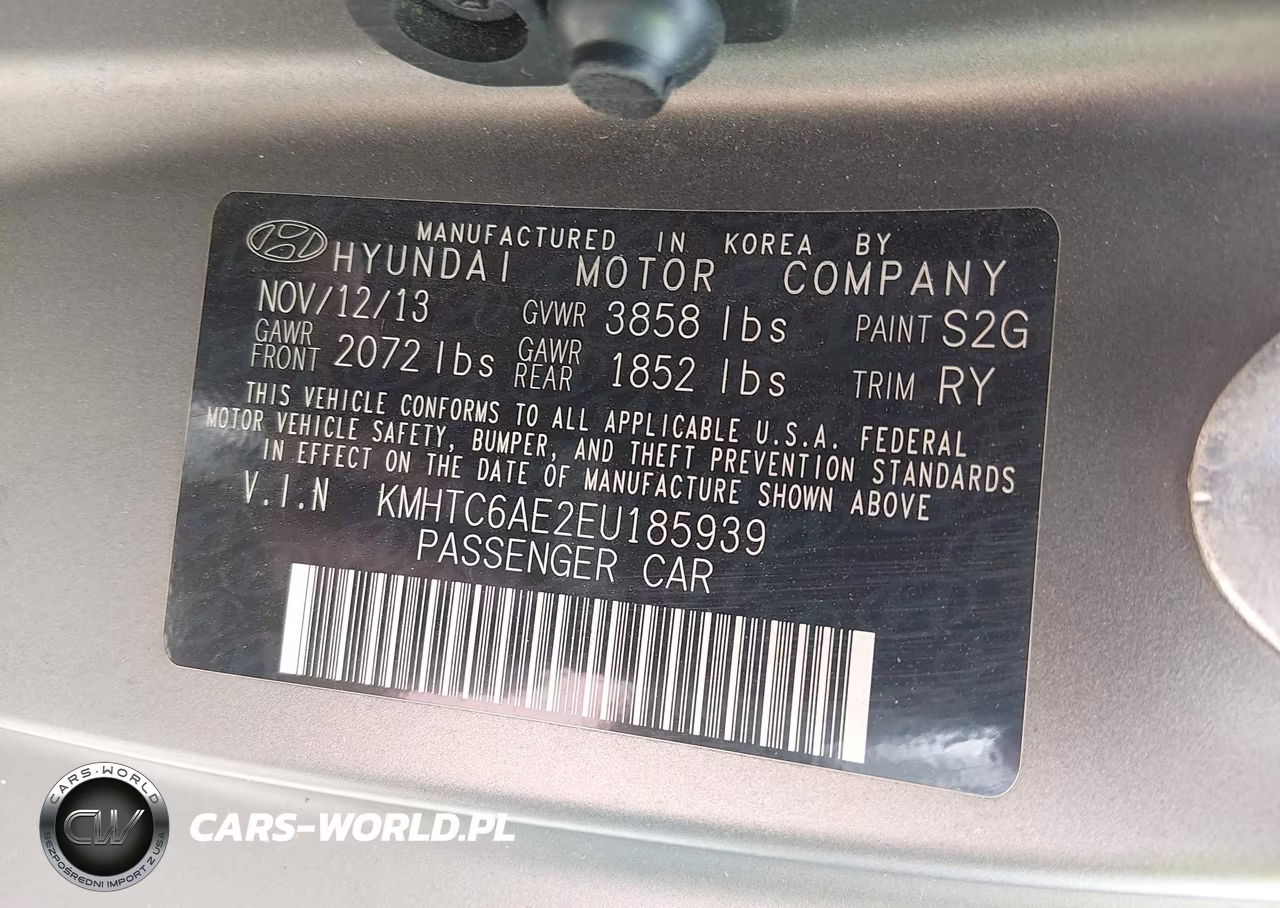 2014 Hyundai Veloster Turbo W-Blue VIN:KMHTC6AE2EU185939 - 9
