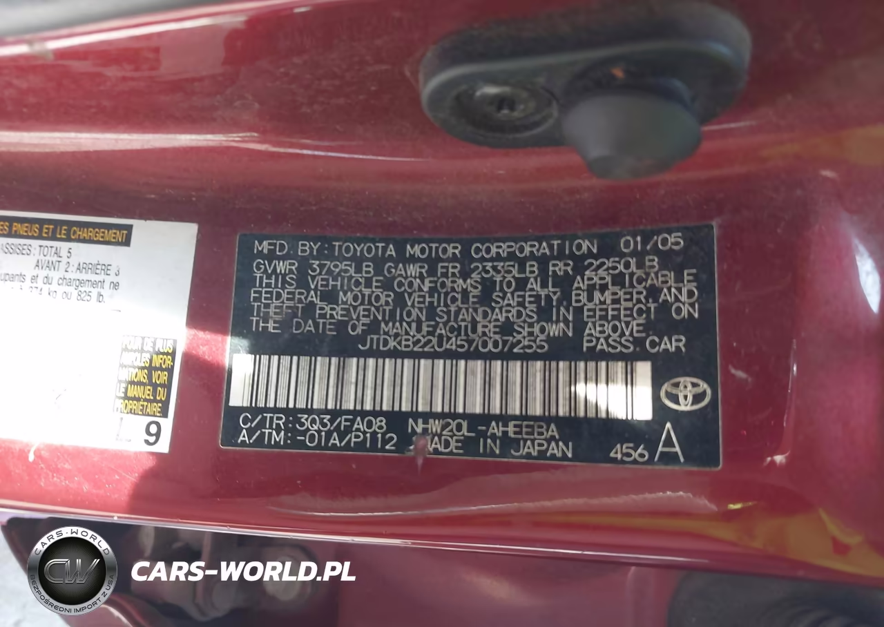 2005 Toyota Prius VIN:JTDKB22U457007255 - 9
