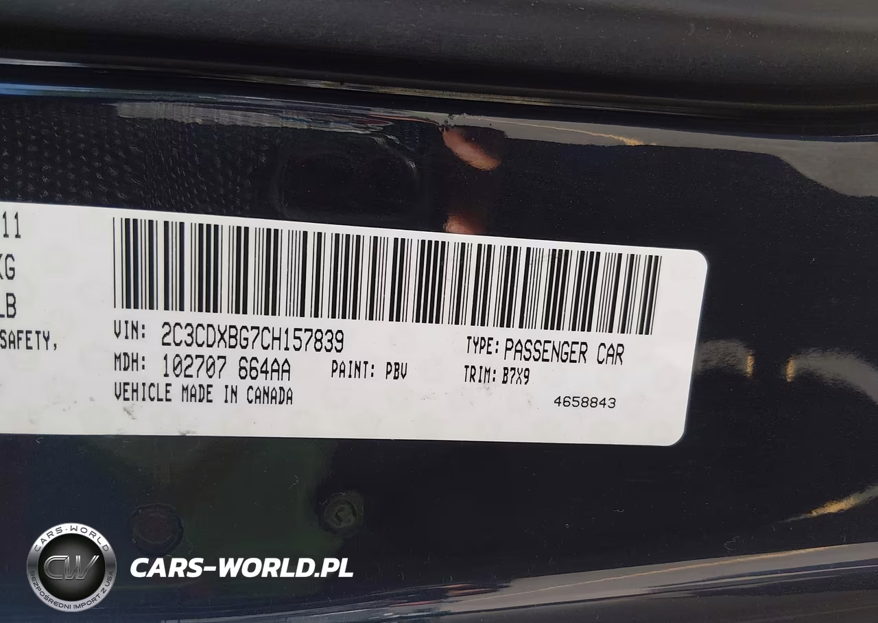 2012 Dodge Charger Se VIN:2C3CDXBG7CH157839 - 9
