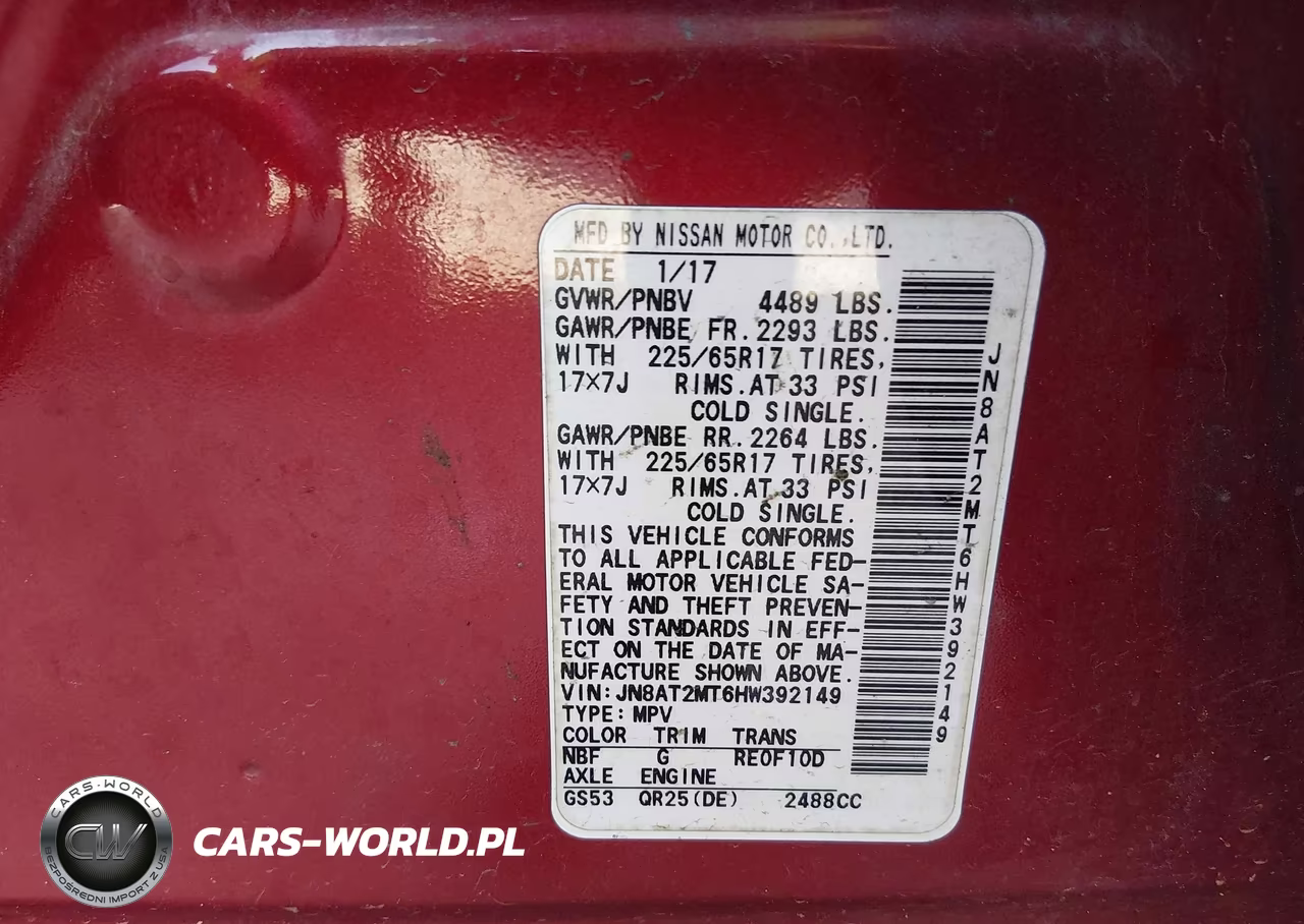 2017 Nissan Rogue Sv VIN:JN8AT2MT6HW392149 - 9