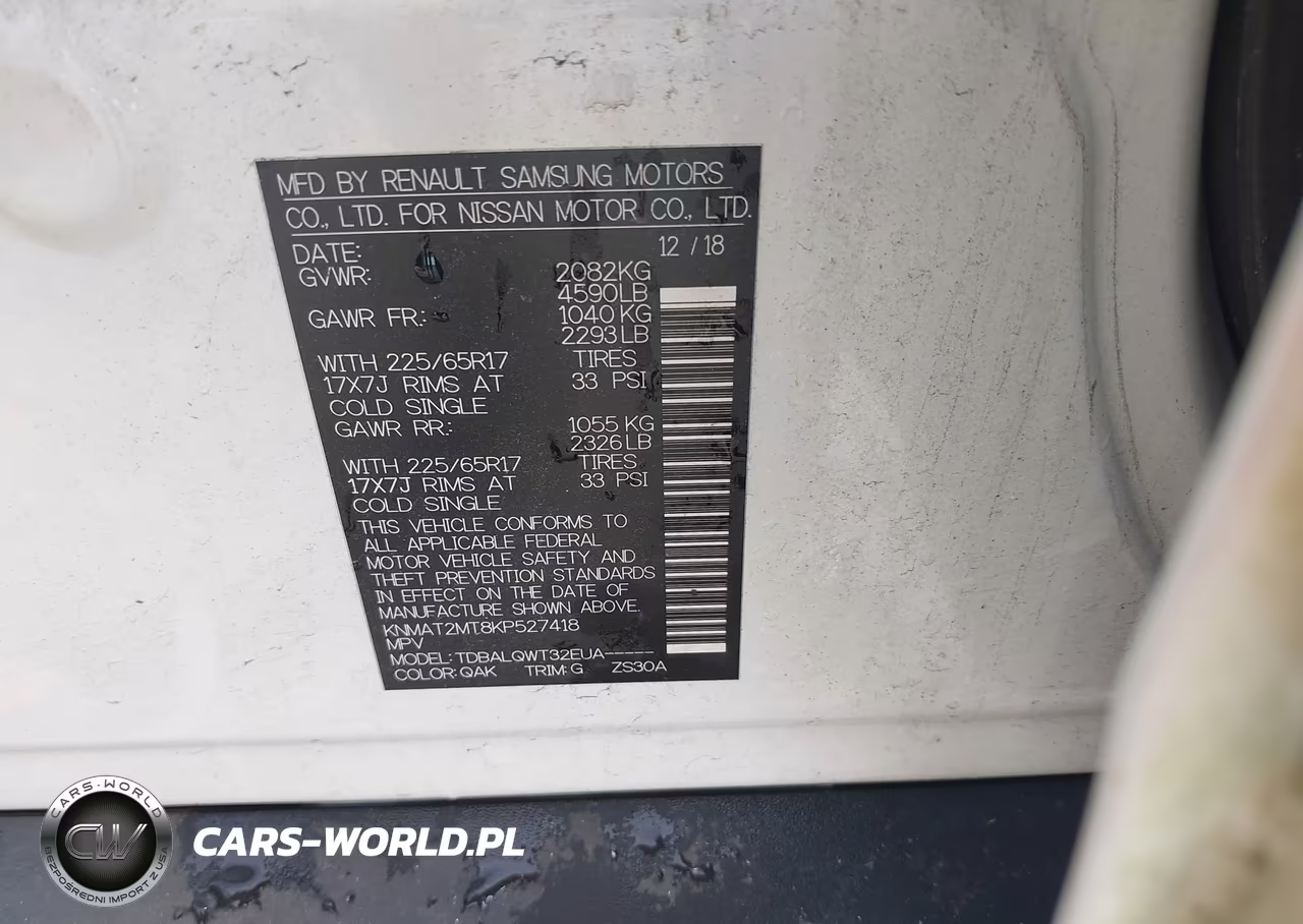 2019 Nissan Rogue Sv VIN:KNMAT2MT8KP527418 - 9