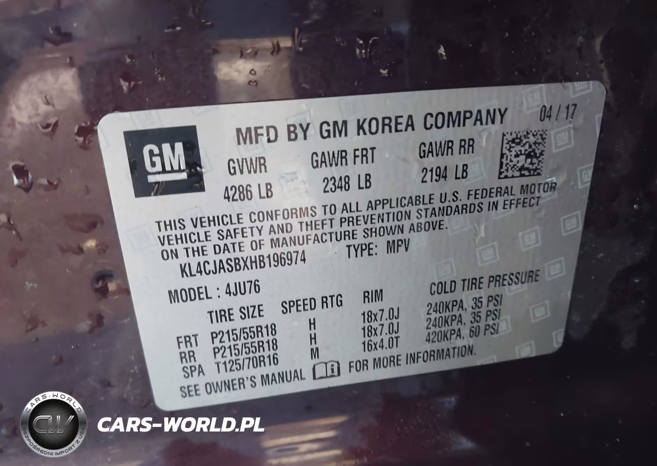 2017 Buick Encore Preferred VIN:KL4CJASBXHB196974 - 9