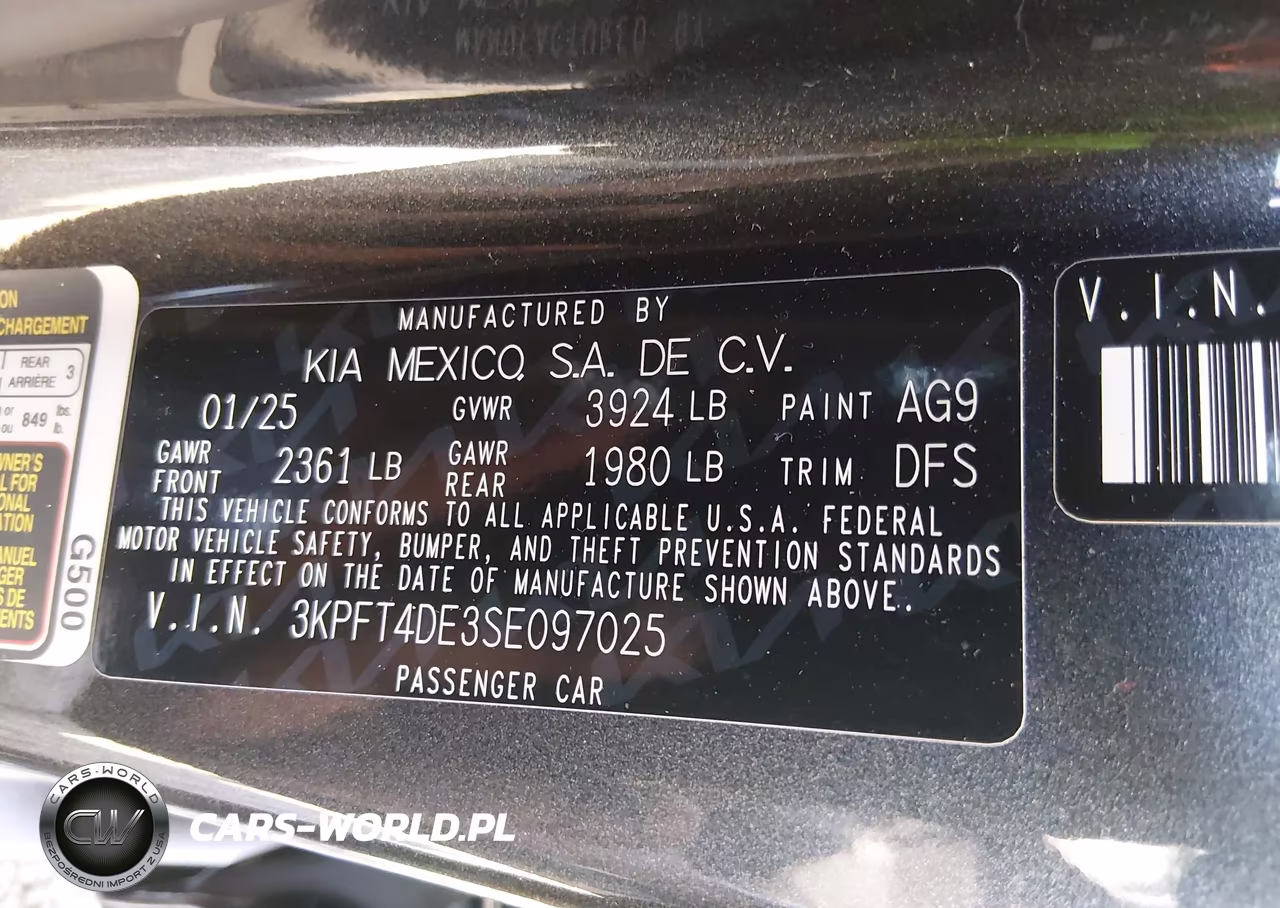 2025 Kia K4 Lxs VIN:3KPFT4DE3SE097025 - 9
