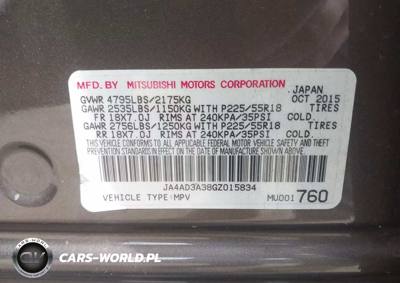 2016 Mitsubishi Outlander Se VIN:JA4AD3A38GZ015834 - 9