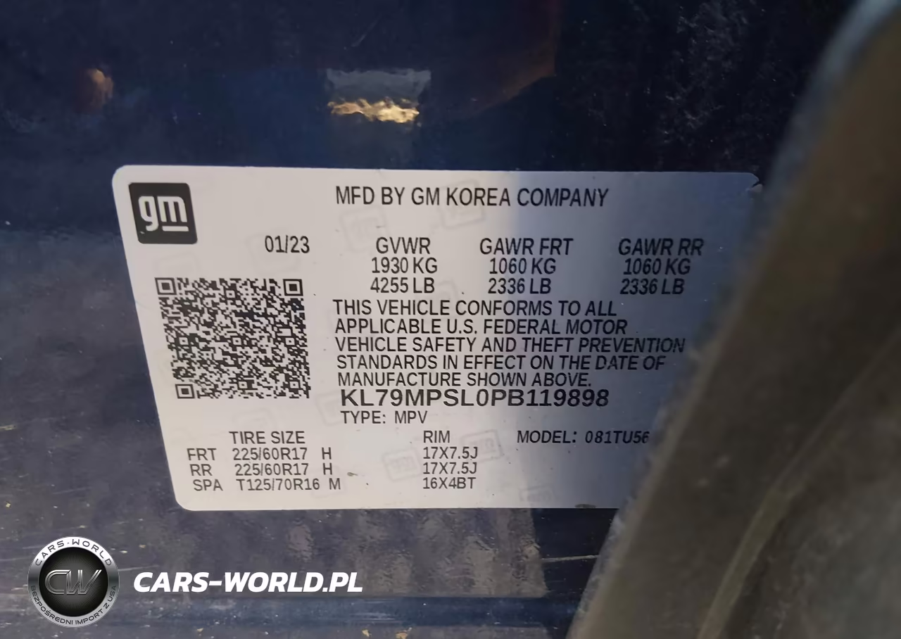 2023 Chevrolet Trailblazer Fwd Lt VIN:KL79MPSL0PB119898 - 9