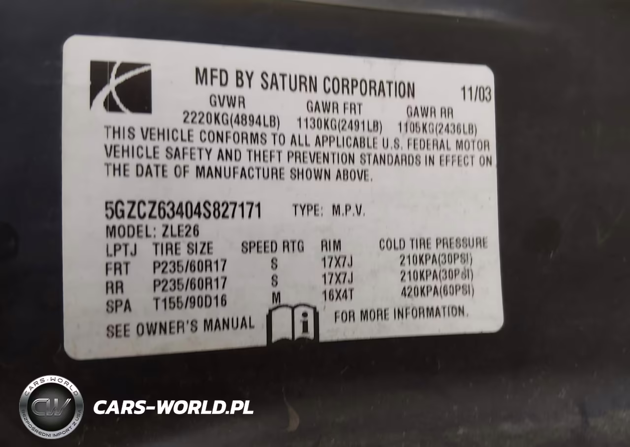 2004 Saturn Vue V6 VIN:5GZCZ63404S827171 - 9