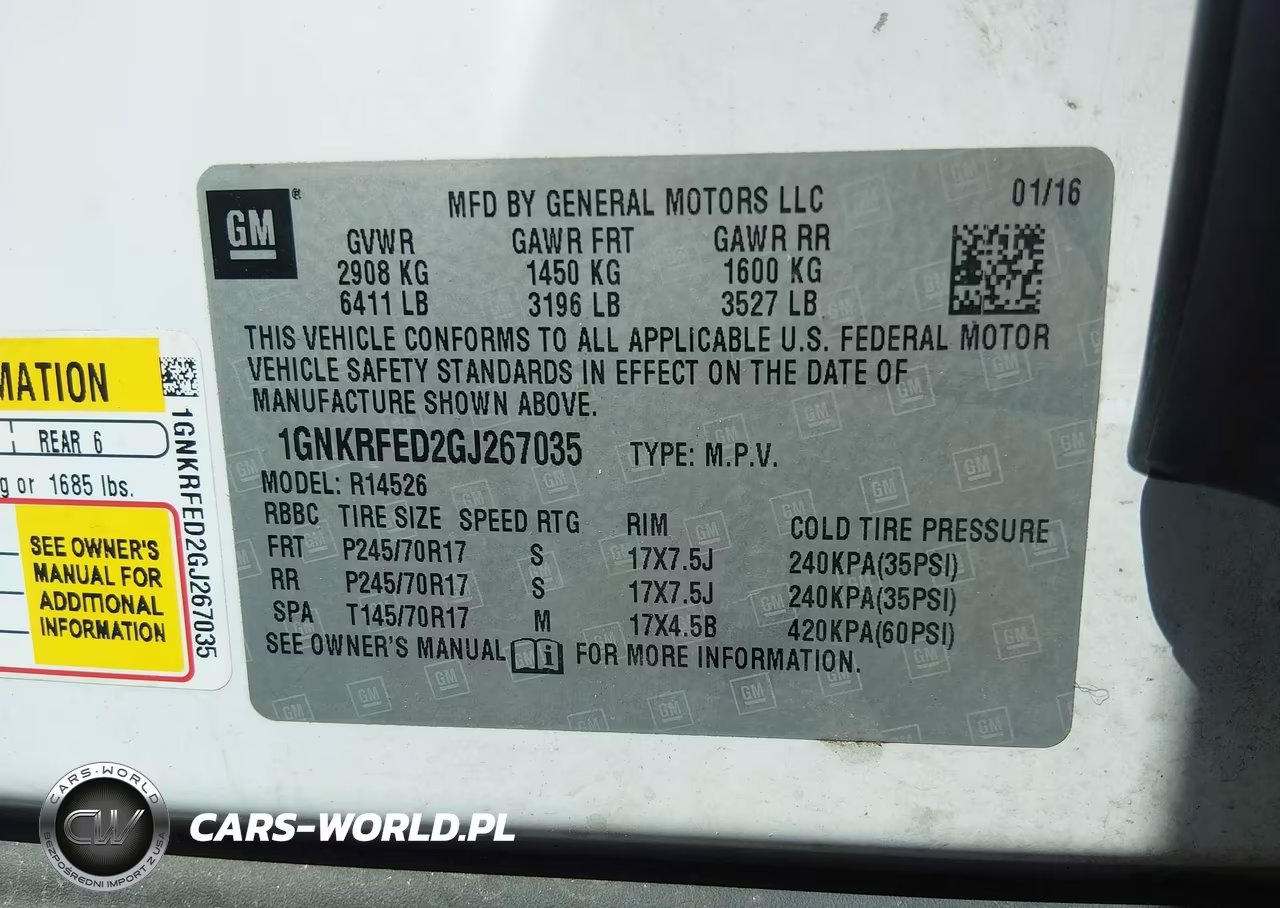 2016 Chevrolet Traverse Ls VIN:1GNKRFED2GJ267035 - 9