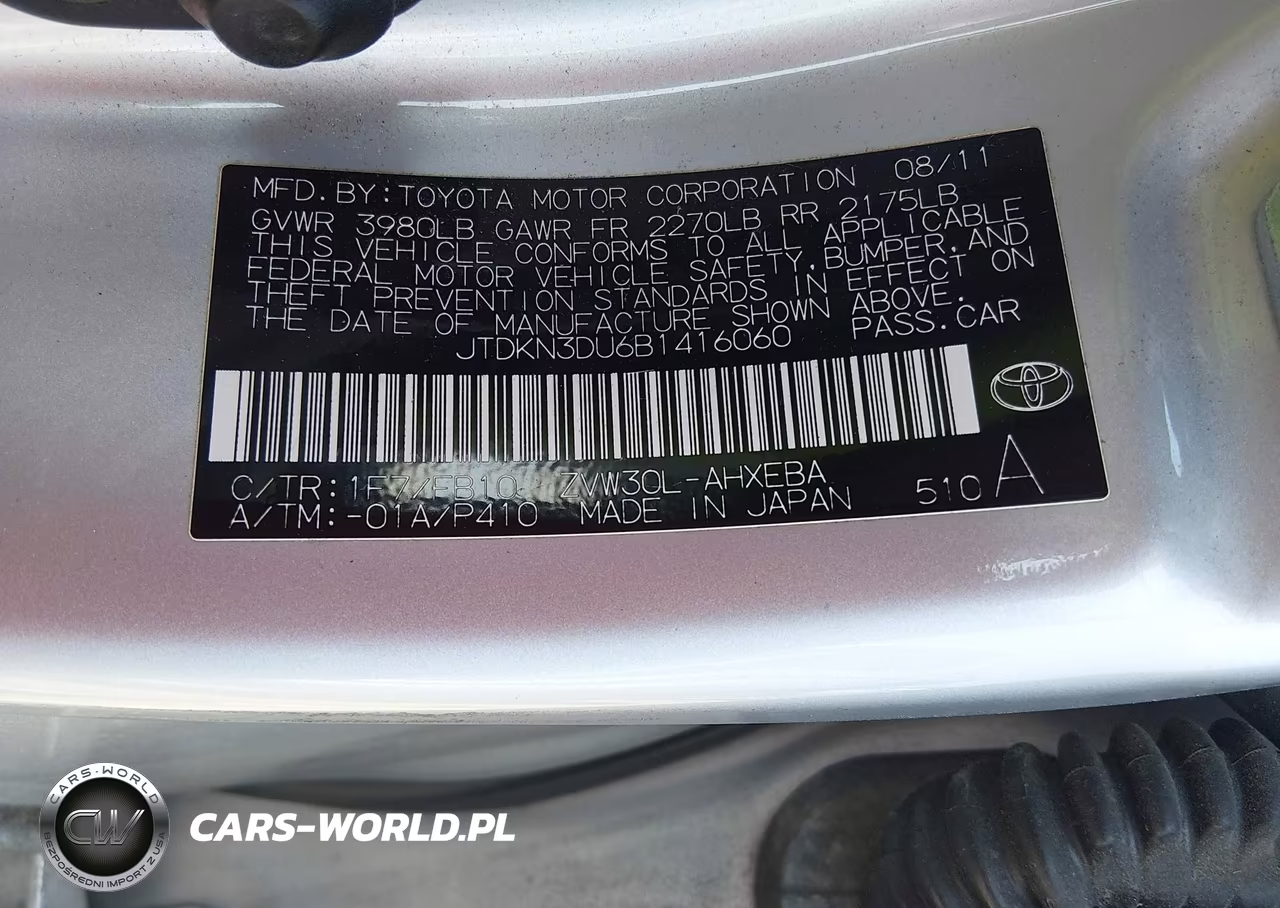 2011 Toyota Prius Three VIN:JTDKN3DU6B1416060 - 9