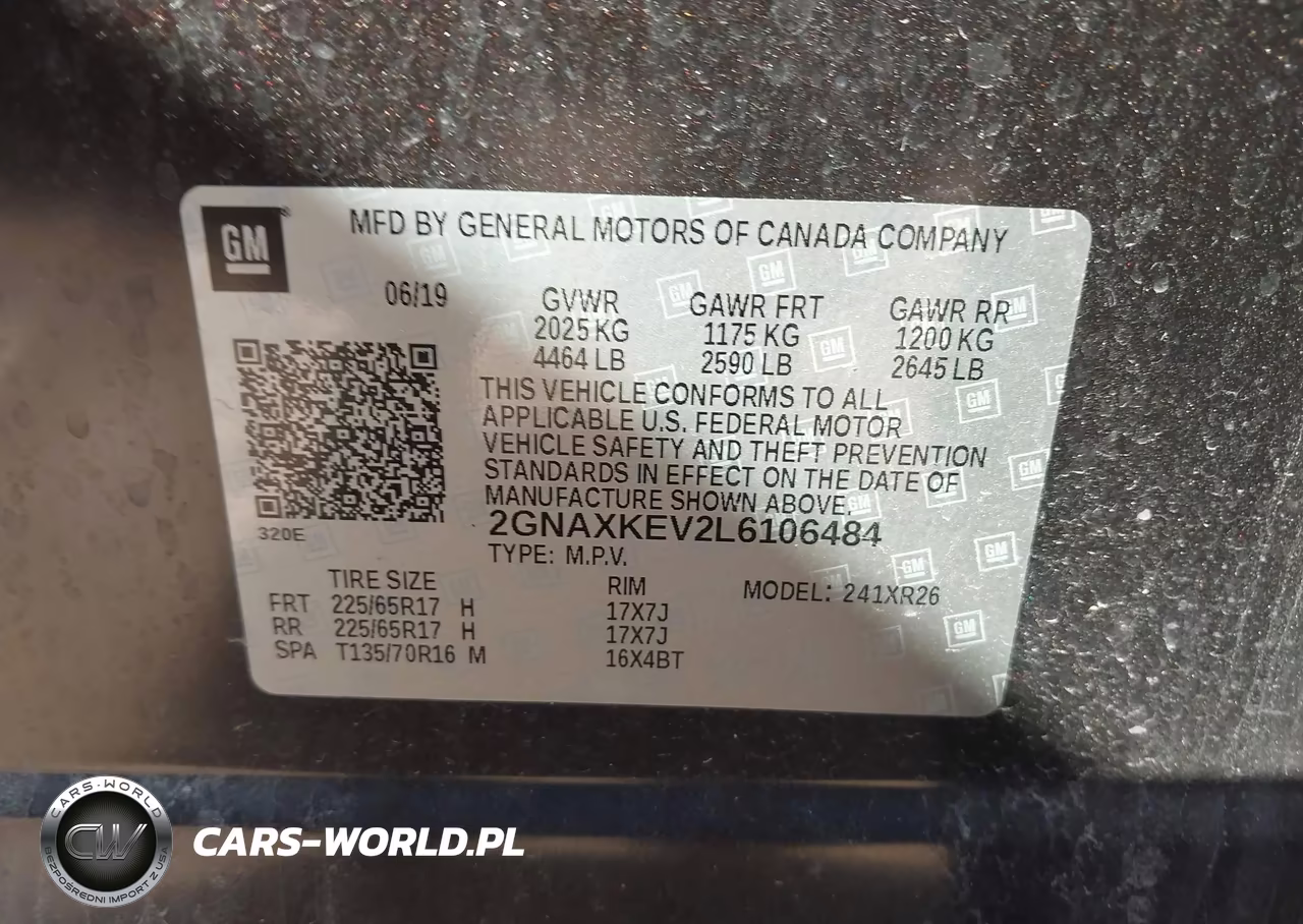 2020 Chevrolet Equinox Fwd Lt 1.5L Turbo VIN:2GNAXKEV2L6106484 - 9