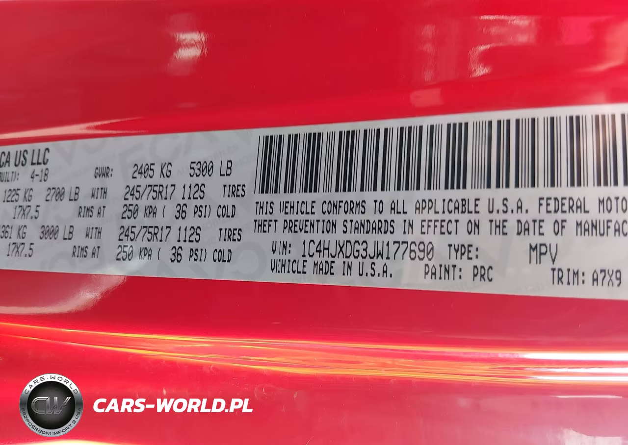 2018 Jeep Wrangler Unlimited Sport S 4X4 VIN:1C4HJXDG3JW177690 - 9