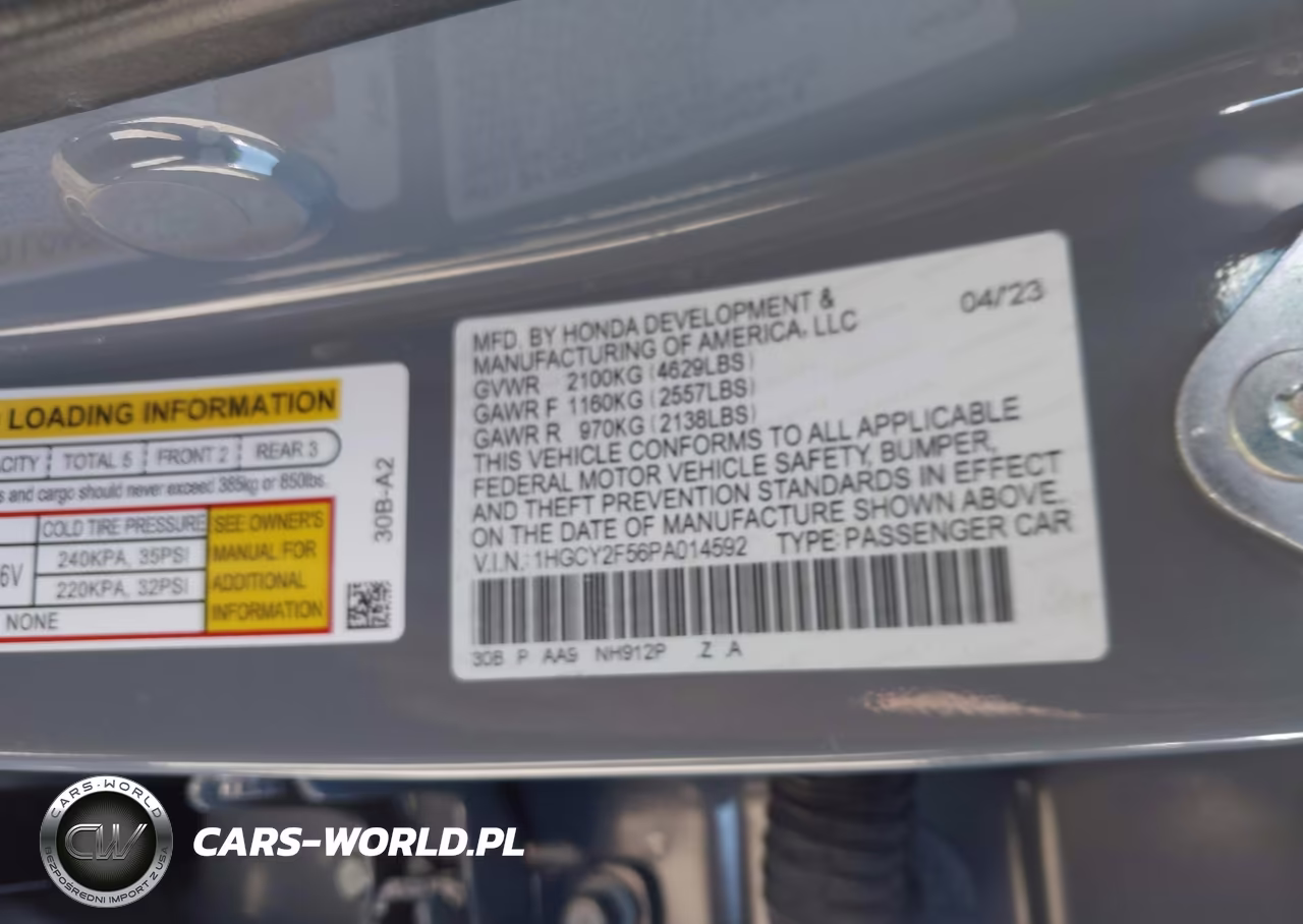2023 Honda Accord Hybrid Sport VIN:1HGCY2F56PA014592 - 9