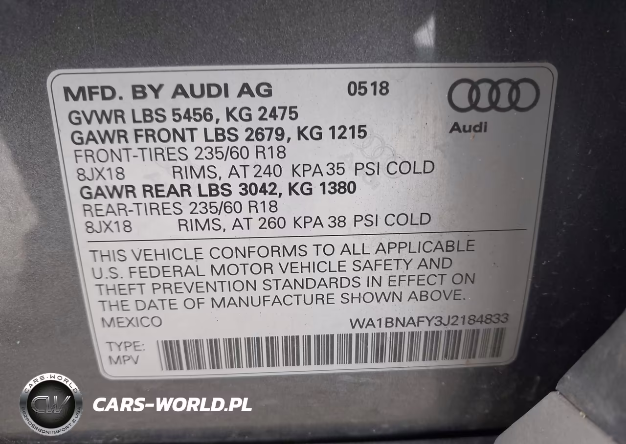 2018 Audi Q5 2.0T Premium-2.0T Tech Premium VIN:WA1BNAFY3J2184833 - 9