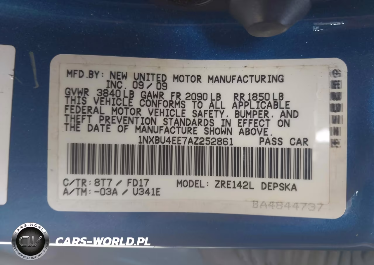 2010 Toyota Corolla S VIN:1NXBU4EE7AZ252861 - 9