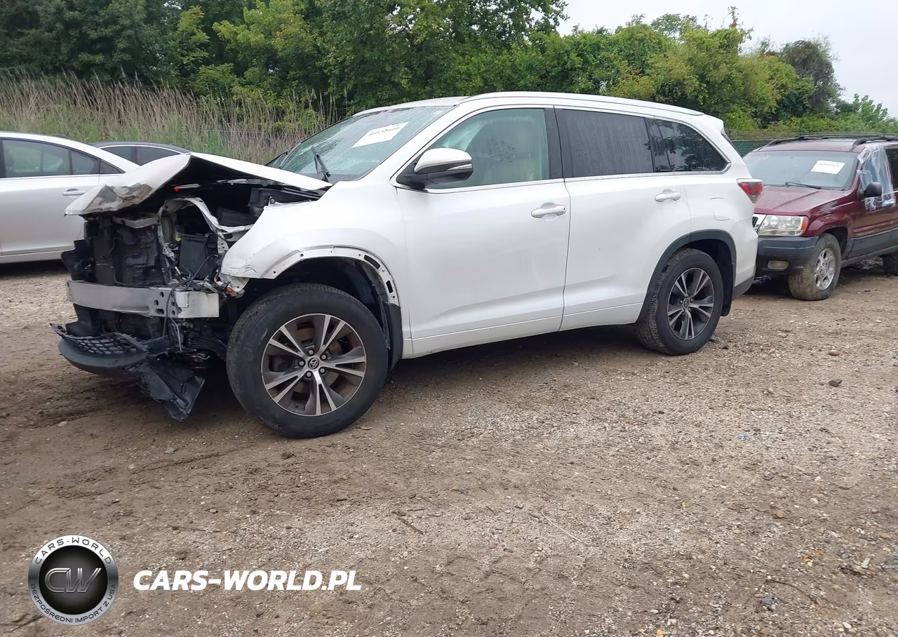 2016 Toyota Highlander Xle V6 VIN:5TDJKRFH1GS269616 - 2