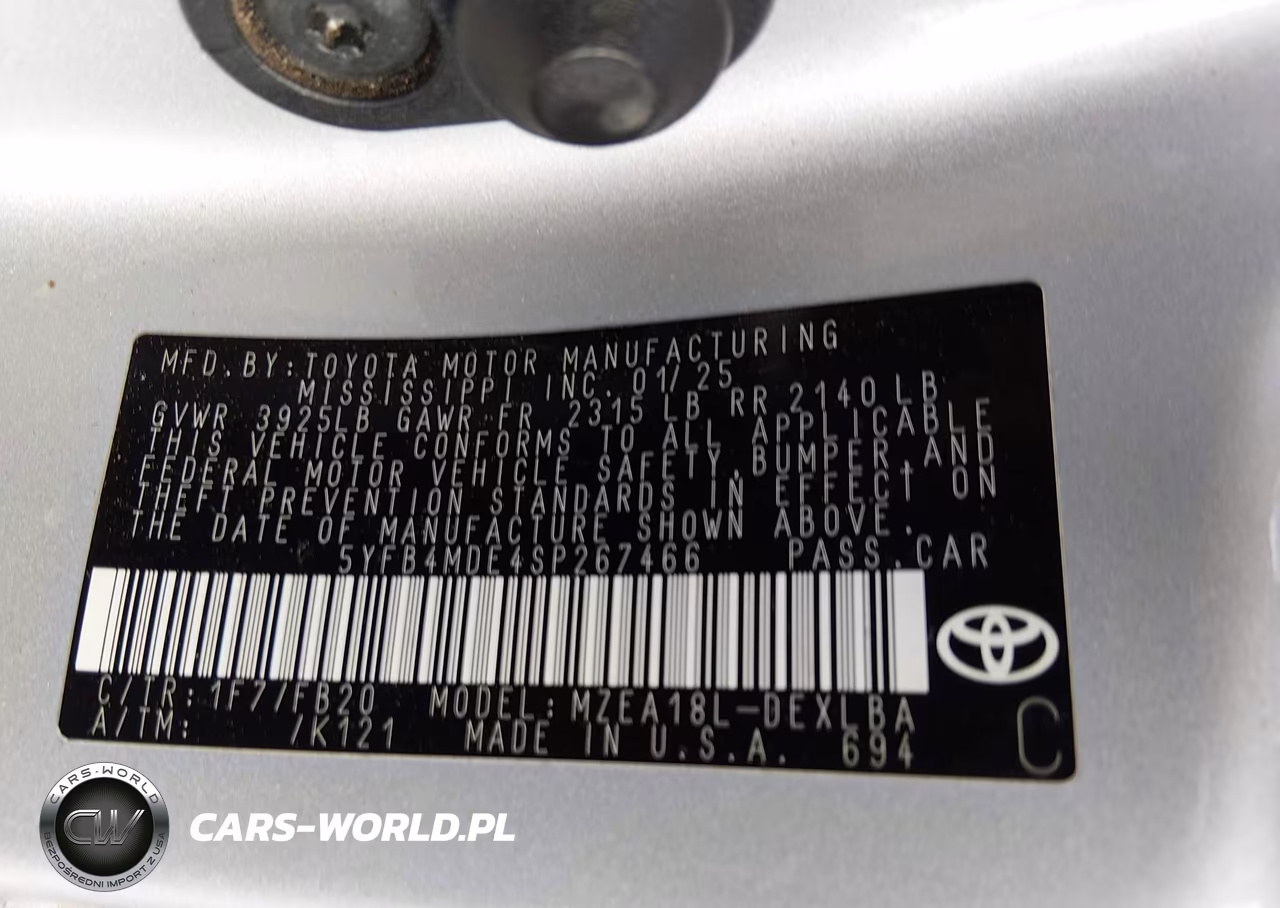 2025 Toyota Corolla Le VIN:5YFB4MDE4SP267466 - 9