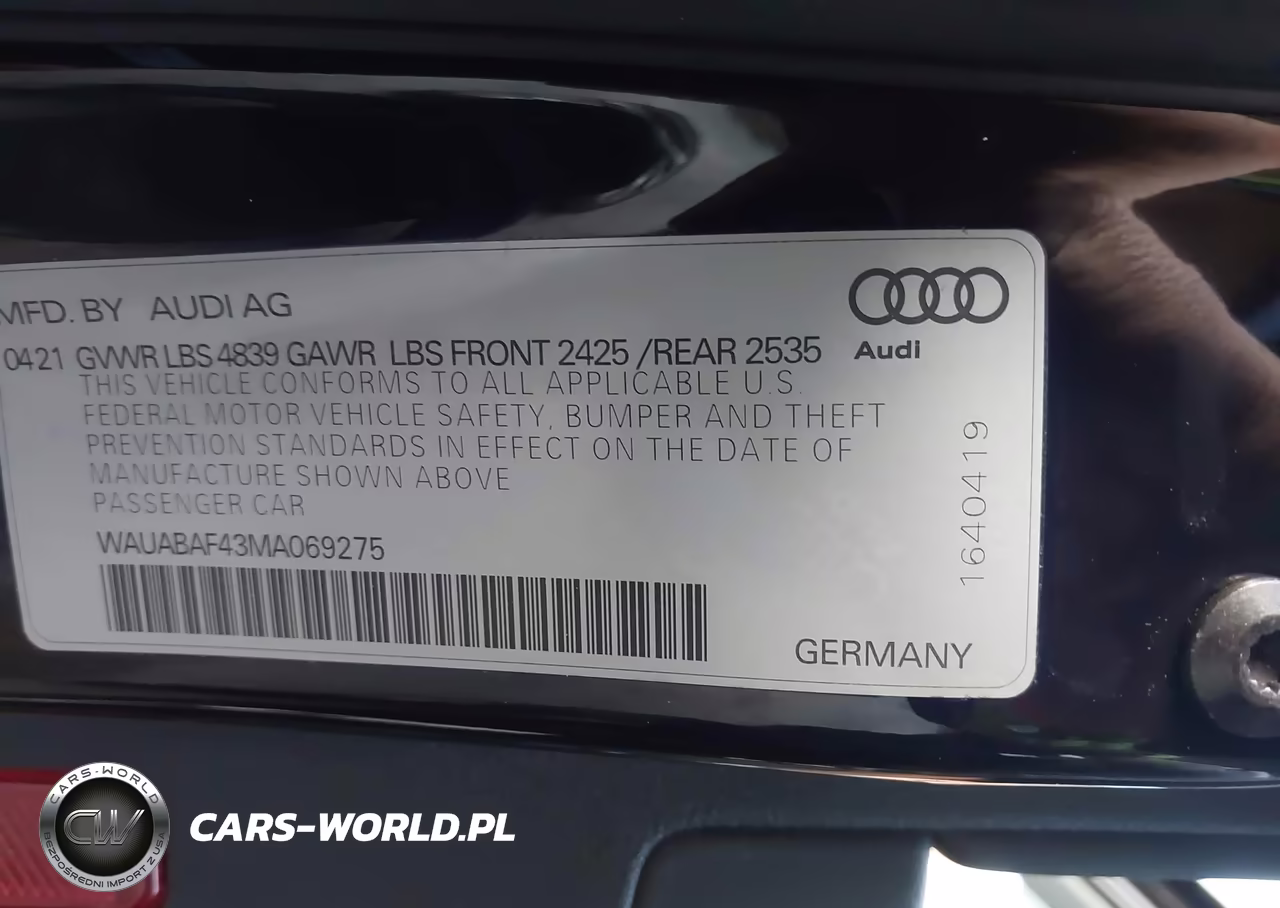 2021 Audi A4 Premium 40 Tfsi Quattro S Tronic VIN:WAUABAF43MA069275 - 9