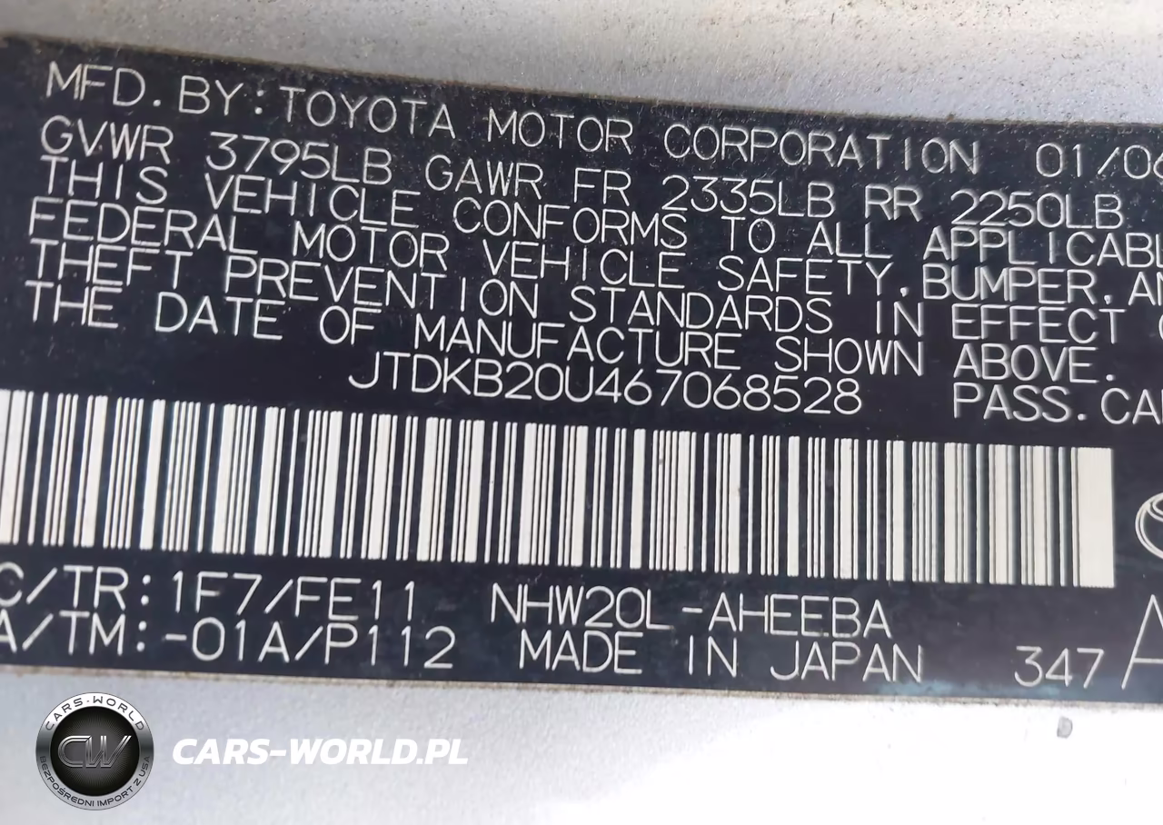2006 Toyota Prius VIN:JTDKB20U467068528 - 9
