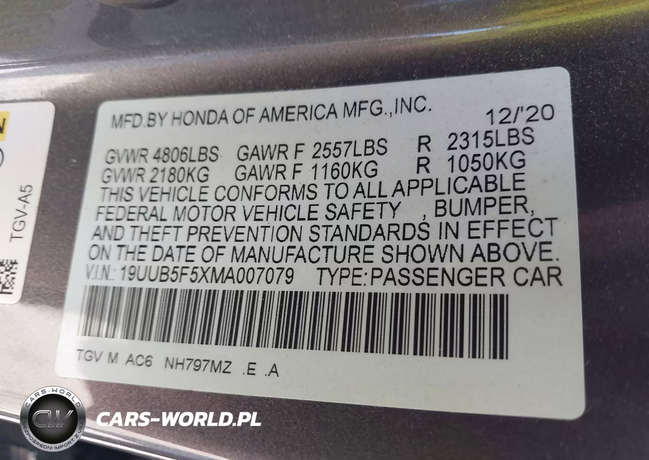 2021 Acura Tlx A-Spec Package VIN:19UUB5F5XMA007079 - 9