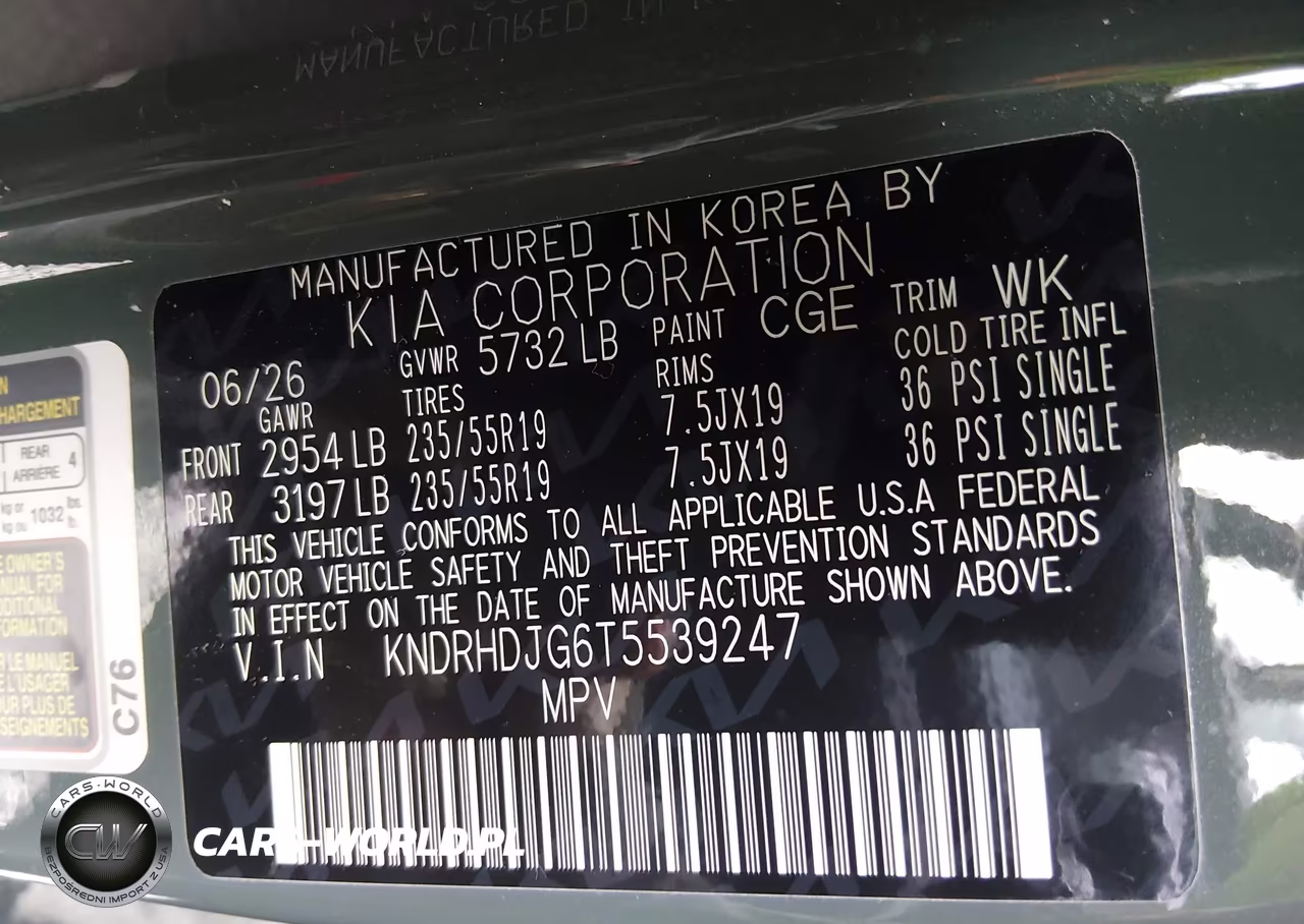 2026 Kia Sorento Hybrid Ex VIN:KNDRHDJG6T5539247 - 9