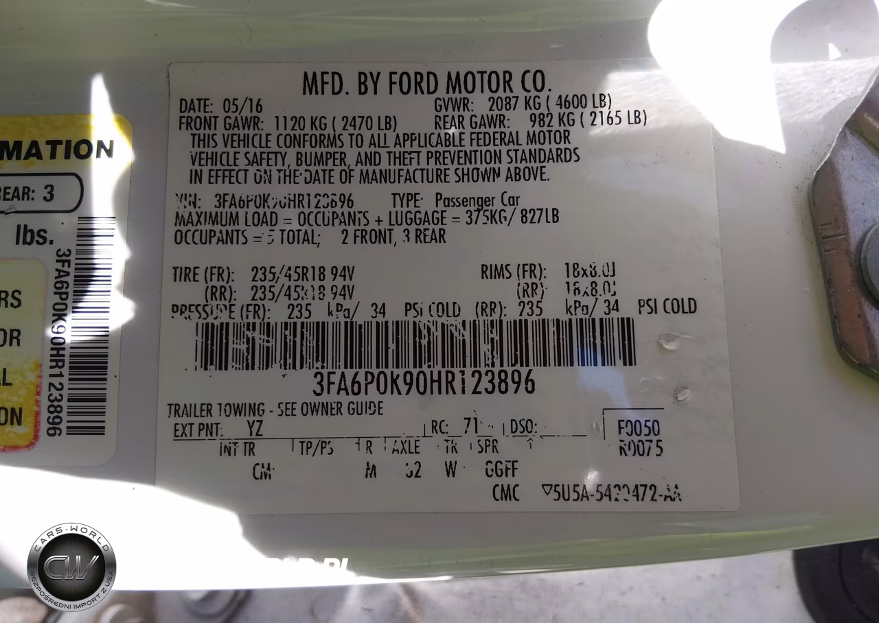 2017 Ford Fusion Titanium VIN:3FA6P0K90HR123896 - 9