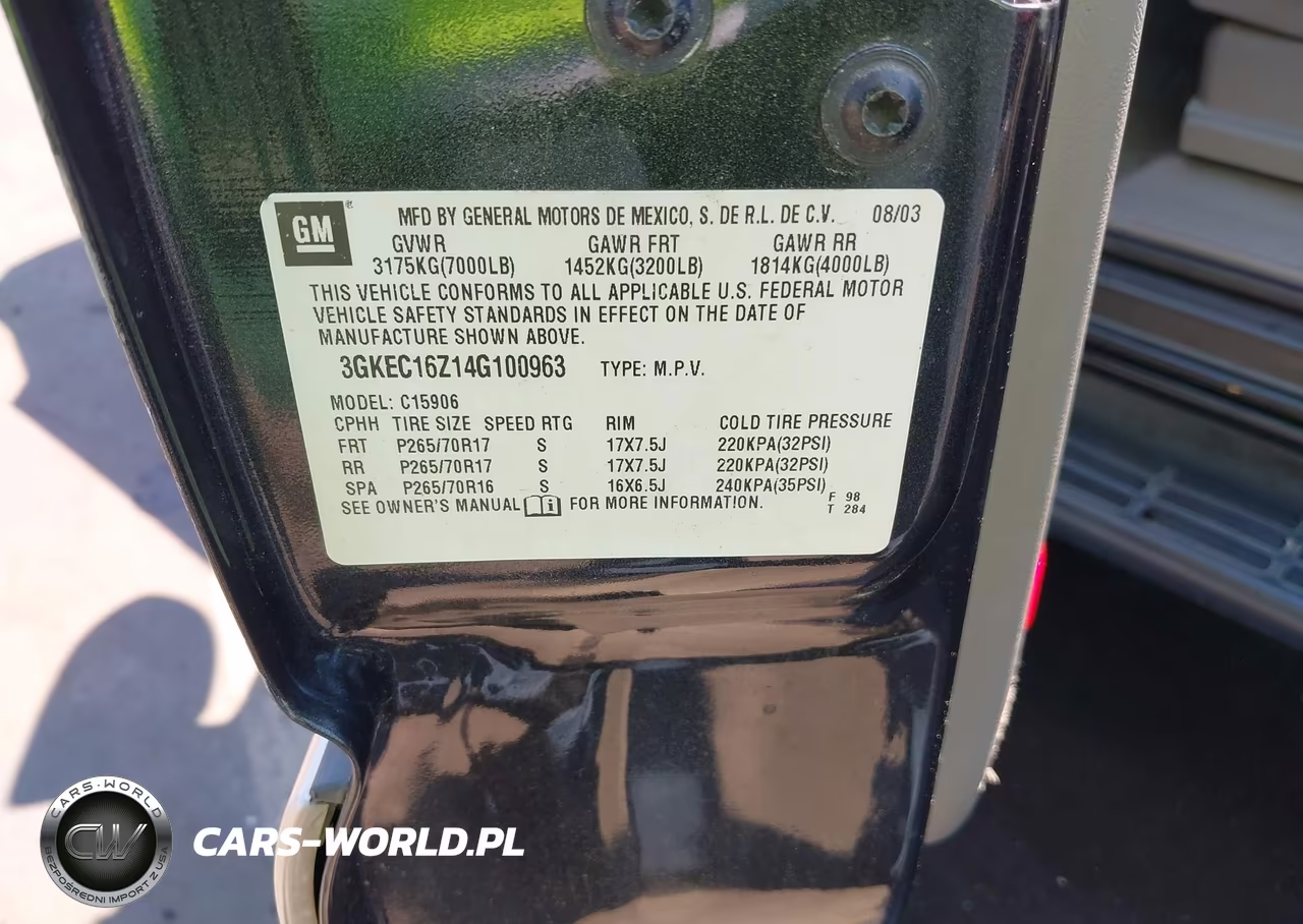 2004 GMC Yukon Xl 1500 Slt VIN:3GKEC16Z14G100963 - 9