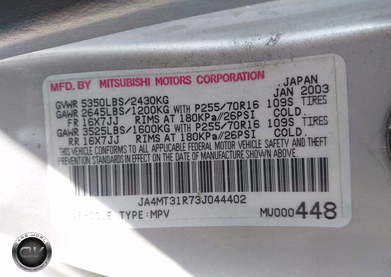 2003 Mitsubishi Montero Sport Xls VIN:JA4MT31R73J044402 - 9