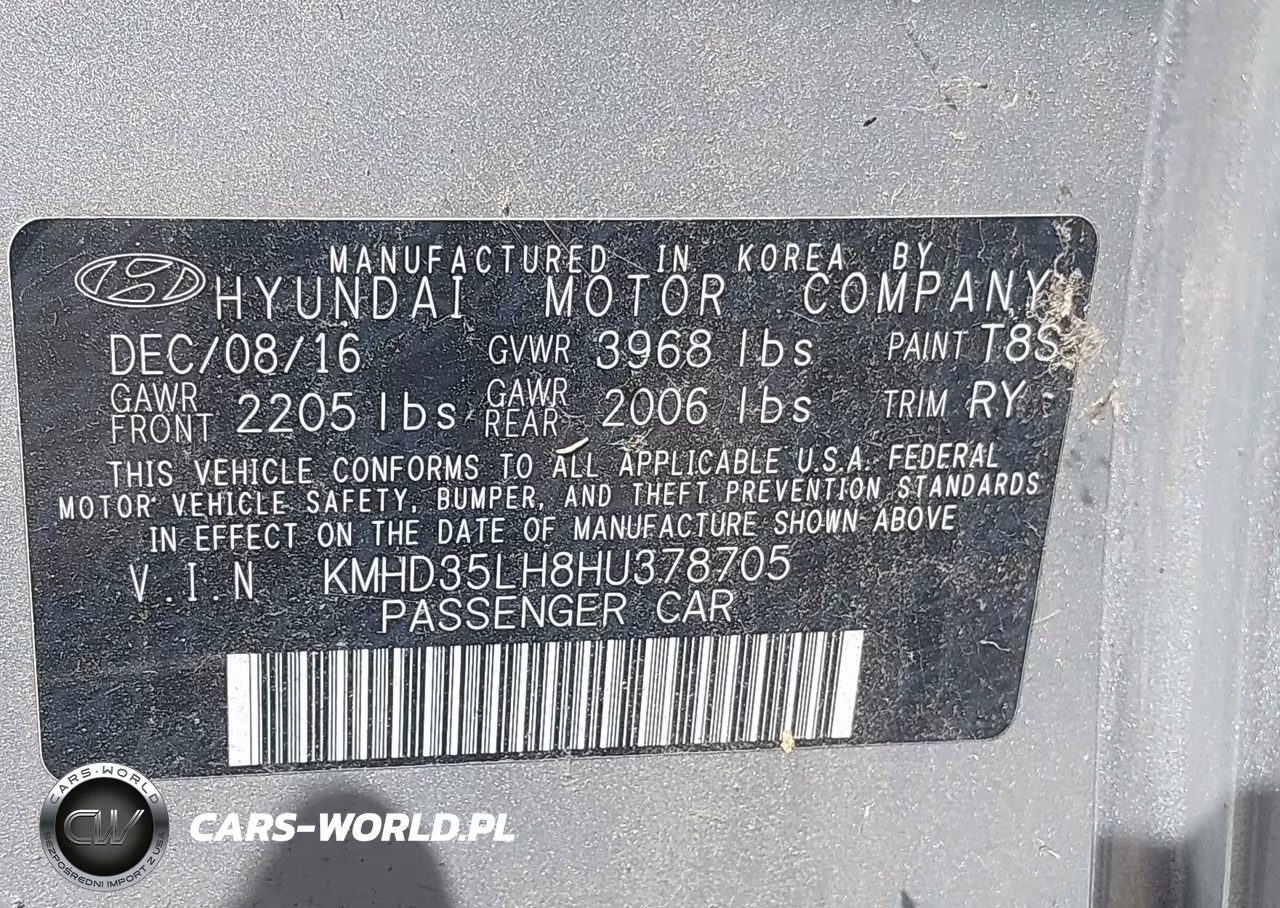 2017 Hyundai Elantra Gt VIN:KMHD35LH8HU378705 - 9