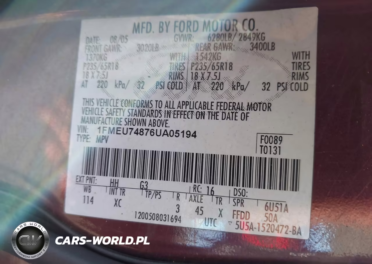 2006 Ford Explorer Eddie Bauer VIN:1FMEU74876UA05194 - 9