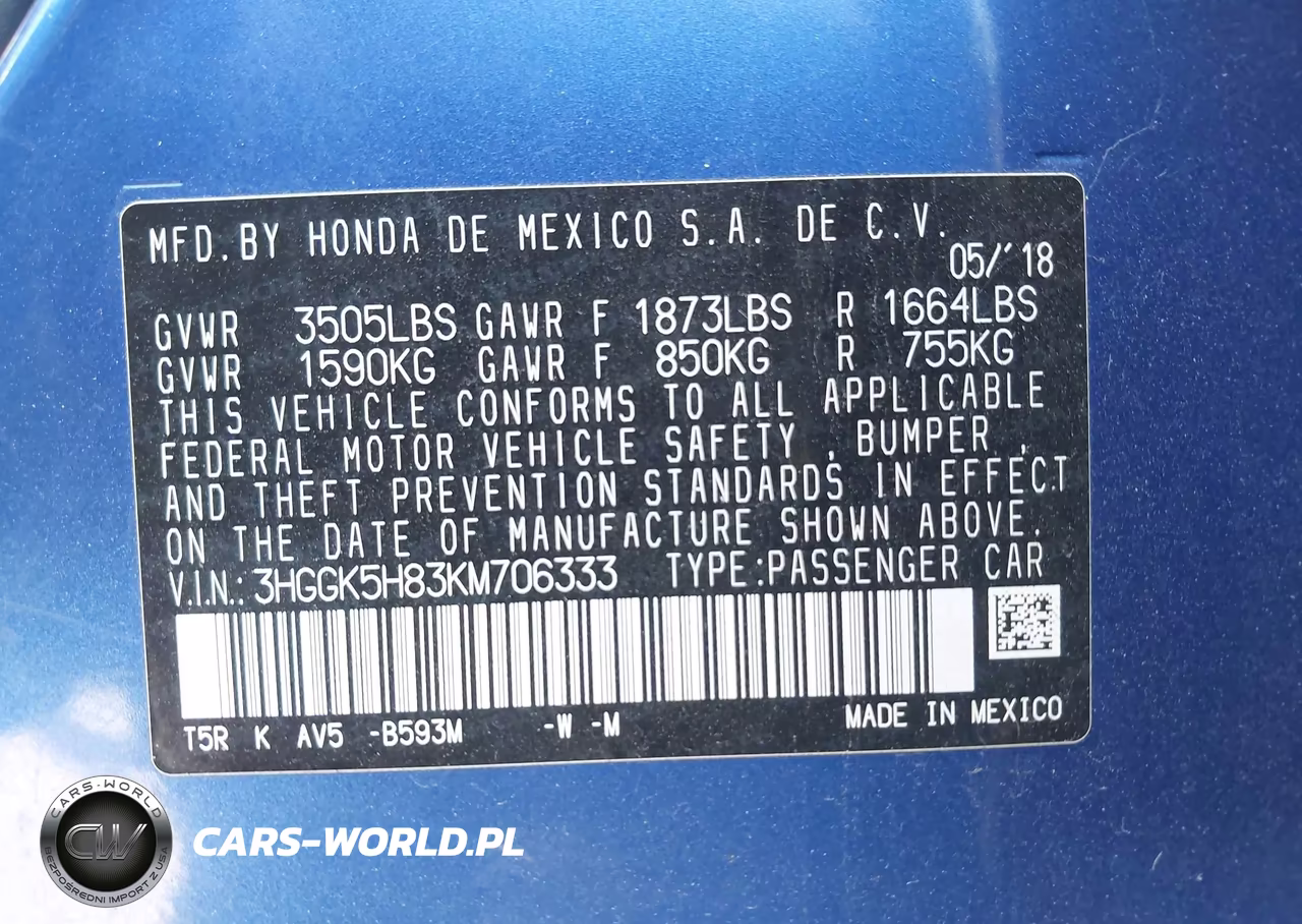 2019 Honda Fit Ex VIN:3HGGK5H83KM706333 - 9