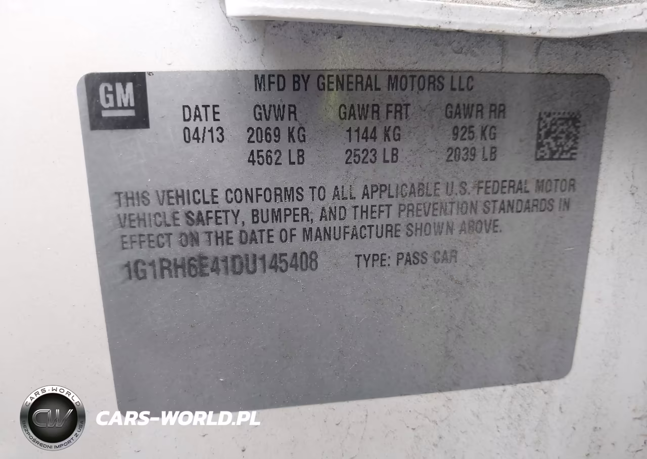 2013 Chevrolet Volt VIN:1G1RH6E41DU145408 - 9