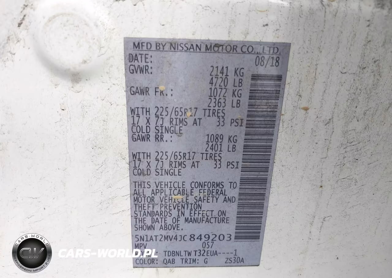 2018 Nissan Rogue Sv VIN:5N1AT2MV4JC849203 - 9
