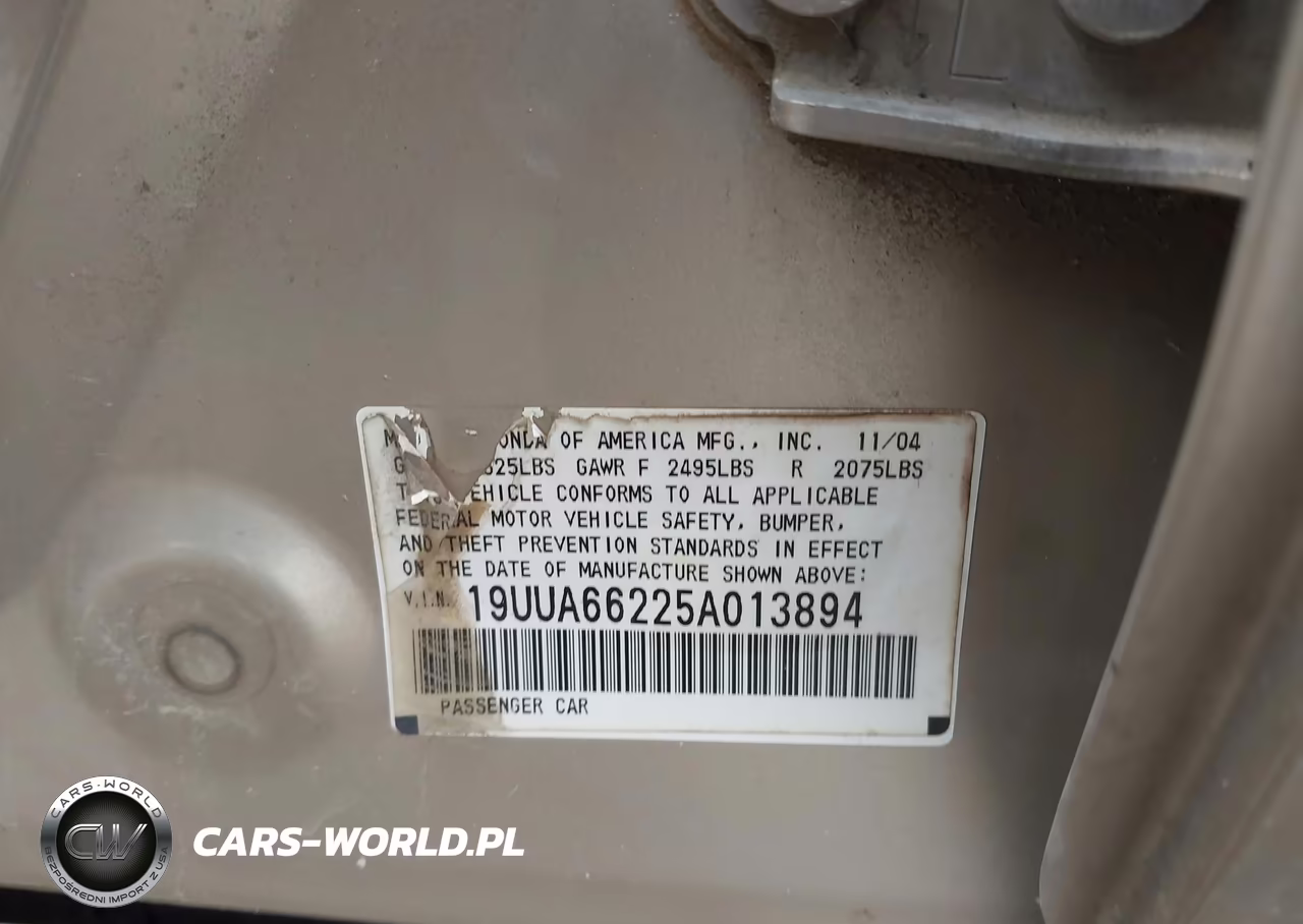 2005 Acura Tl VIN:19UUA66225A013894 - 9