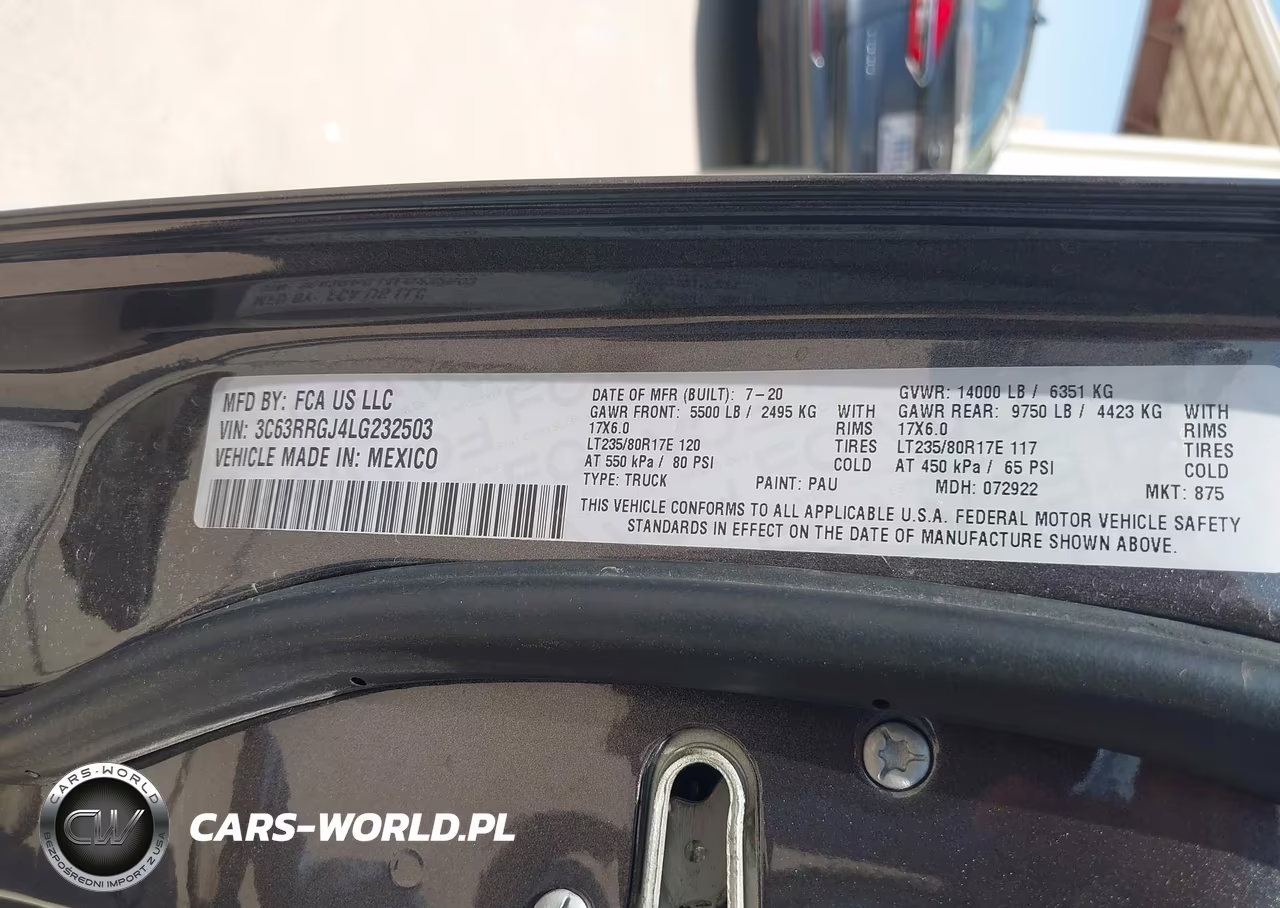 2020 Ram 3500 Tradesman 4X4 8' Box VIN:3C63RRGJ4LG232503 - 9