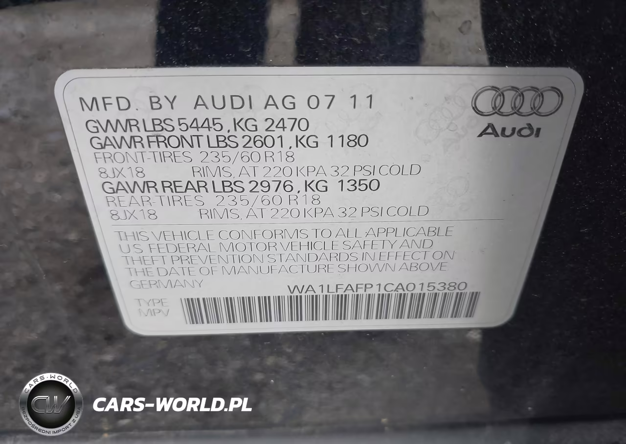 2012 Audi Q5 2.0T Premium VIN:WA1LFAFP1CA015380 - 9
