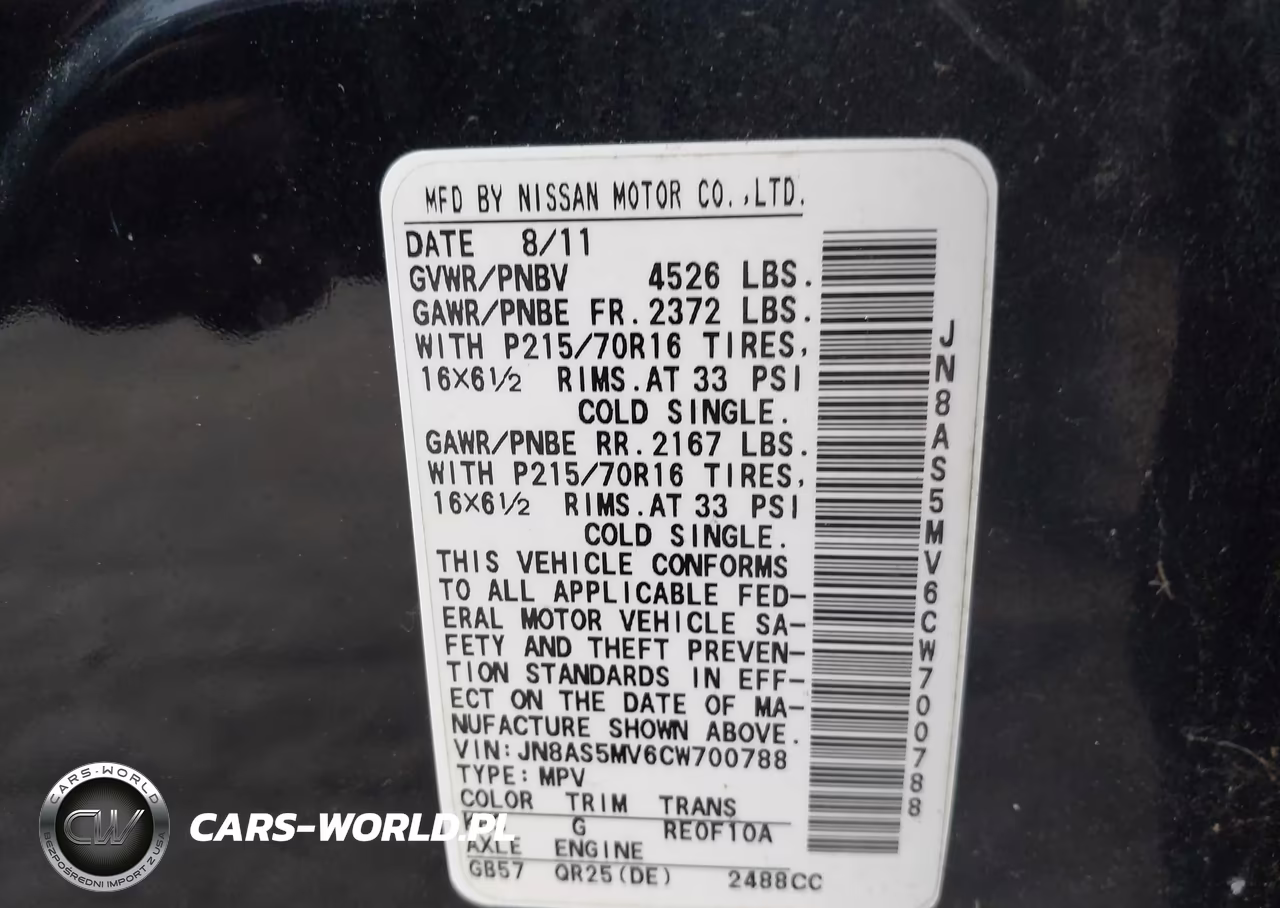 2012 Nissan Rogue S VIN:JN8AS5MV6CW700788 - 9