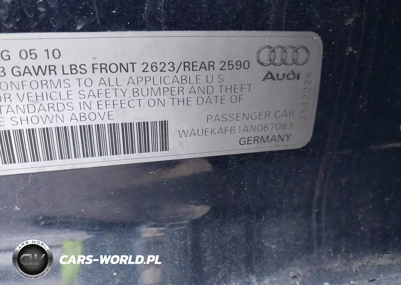 2010 Audi A6 3.2 Premium VIN:WAUEKAFB1AN087083 - 9