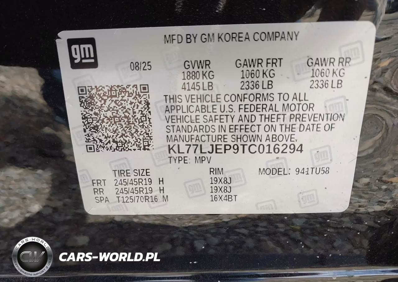 2026 Chevrolet Trax Fwd 2Rs VIN:KL77LJEP9TC016294 - 9