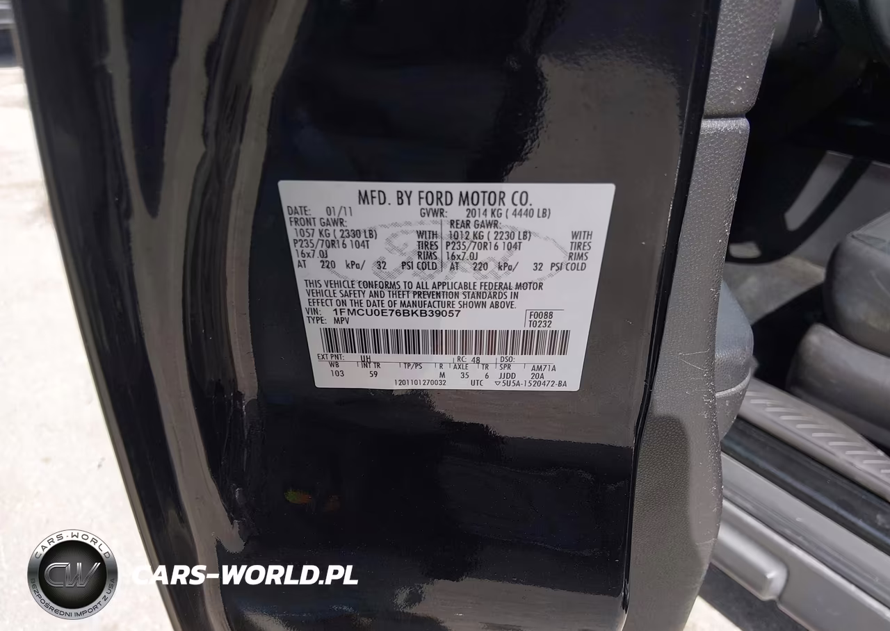 2011 Ford Escape Limited VIN:1FMCU0E76BKB39057 - 9