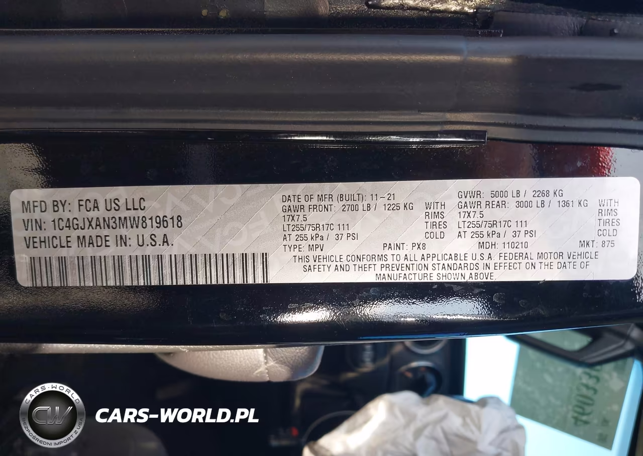 2021 Jeep Wrangler Willys 4X4 VIN:1C4GJXAN3MW819618 - 9