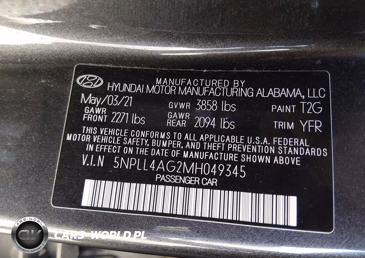 2021 Hyundai Elantra Se VIN:5NPLL4AG2MH049345 - 9