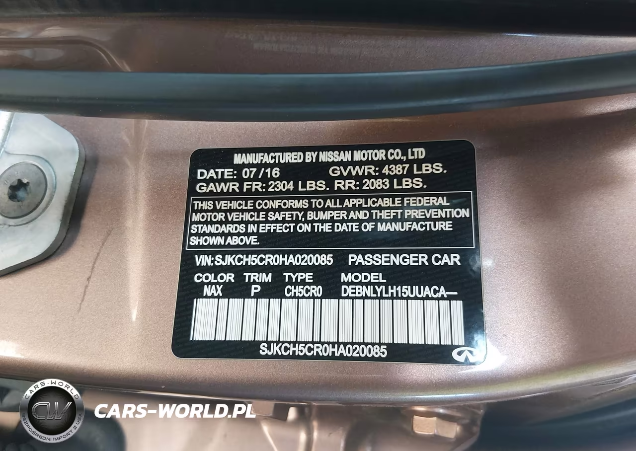 2017 Infiniti Qx30 Premium VIN:SJKCH5CR0HA020085 - 9